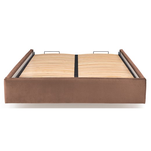 Beżowy korpus łóżka tapicerowanego - Rimoso Elior One Size Edinos.pl