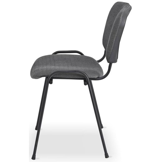 Szare metalowe krzesło konferencyjne - Hoster 3X Elior One Size Edinos.pl