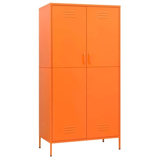 Pomarańczowa stalowa szafa wielofunkcyjna do garażu - Garu 7X ze sklepu Edinos.pl w kategorii Szafy - zdjęcie 172220634