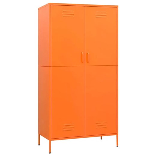 Pomarańczowa stalowa szafa wielofunkcyjna do garażu - Garu 7X Elior One Size Edinos.pl
