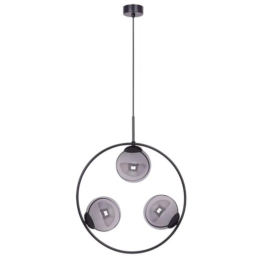 Okrągła lampa wisząca z grafitowymi kloszami - 5X A201 M0-G89 ze sklepu Edinos.pl w kategorii Lampy wiszące - zdjęcie 172221673