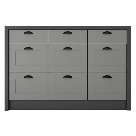 Wyspa kuchenna szary grafit - Mercado 4X Elior One Size Edinos.pl