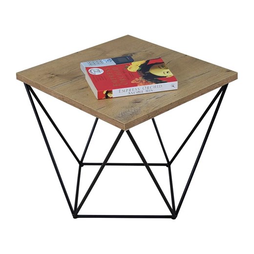 Stolik kawowy w stylu loft dąb lancelot + czarny - Galapi 5X Elior One Size Edinos.pl