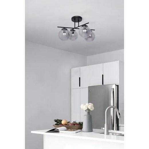 Grafitowa nowoczesna lampa sufitowa - A217-Ekta Lumes One Size Edinos.pl