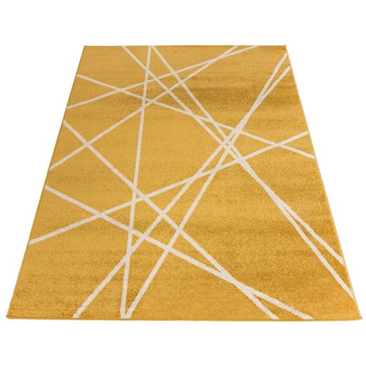 Ciemnożółty dywan młodzieżowy w linie - Kavo 5X ze sklepu Edinos.pl w kategorii Dywany - zdjęcie 172222502