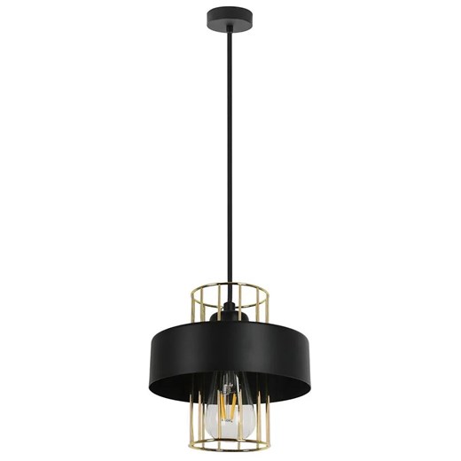 Czarna metalowa lampa wisząca w stylu loft - A239-Amla Lumes One Size Edinos.pl