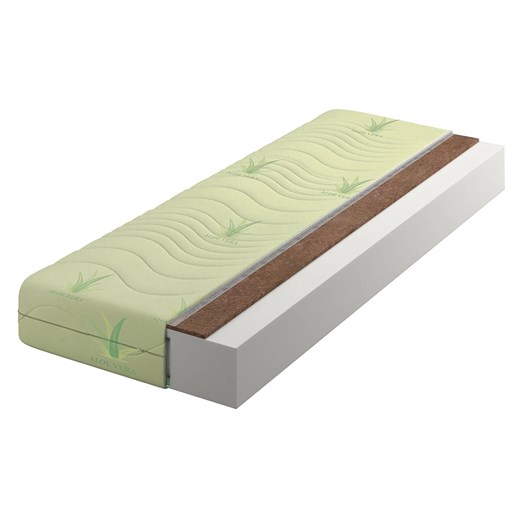 Materac piankowo-kokosowy z pokrowcem aloe vera 180x200 T2-A60 ze sklepu Edinos.pl w kategorii Łóżka i materace - zdjęcie 172222750