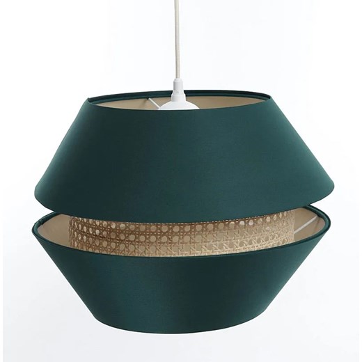 Zielona dwuczęściowa lampa wisząca w stylu boho - A350 D4-L16 ze sklepu Edinos.pl w kategorii Lampy wiszące - zdjęcie 172223573