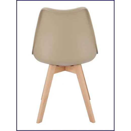 Beżowe krzesło z miękkim siedziskiem - Aklo Elior One Size promocja Edinos.pl