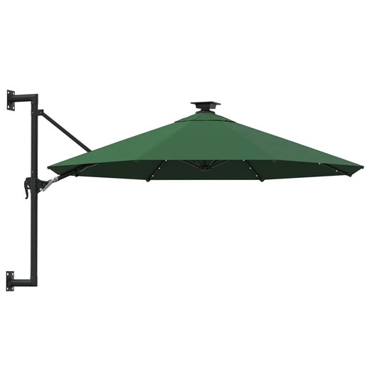 Zielony parasol ogrodowy z oświetleniem LED - Shade Elior One Size promocja Edinos.pl