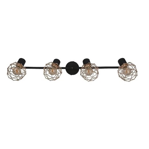 Lampa sufitowa na listwie cztery złote klosze - 41X V090 F0-H74 ze sklepu Edinos.pl w kategorii Lampy sufitowe - zdjęcie 172224590