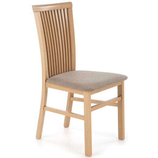 Klasyczne tapicerowane krzesło drewniane dąb artisan - Mako 4X Elior One Size Edinos.pl