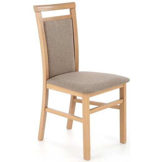 Krzesło drewniane tapicerowane dąb artisan - Mako 5X Elior One Size Edinos.pl