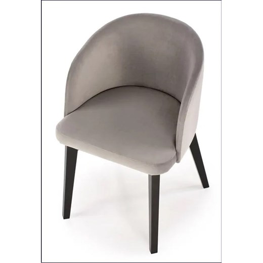 Szare nowoczesne krzesło tapicerowane - Puvo 5X Elior One Size Edinos.pl