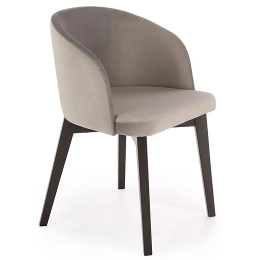 Szare nowoczesne krzesło tapicerowane - Puvo 5X Elior One Size Edinos.pl