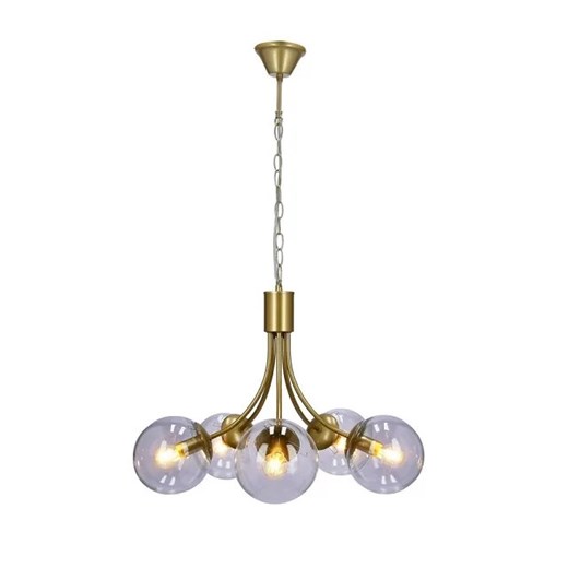 Pięcioramienna lampa wisząca ze szklanymi kloszami - V121-Beluso Lumes One Size wyprzedaż Edinos.pl