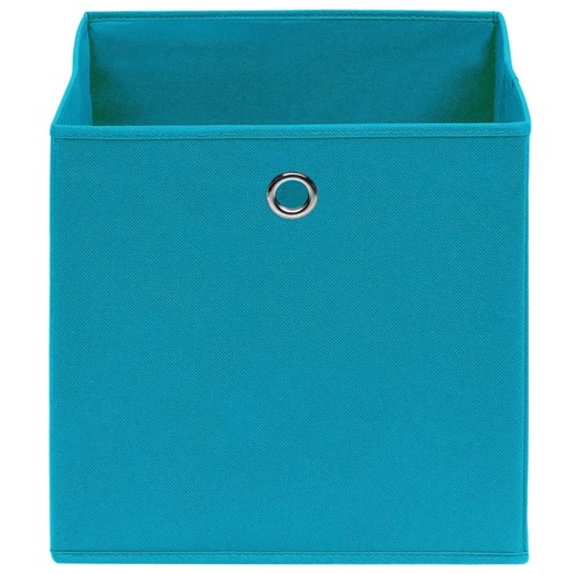 Zestaw 4 składanych pudełek błękitny - Fiwa 4X Elior One Size okazja Edinos.pl