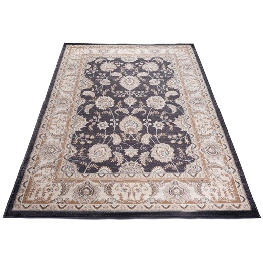 Antracytowy dywan w stylu retro M3-F79 ze sklepu Edinos.pl w kategorii Dywany - zdjęcie 172225894