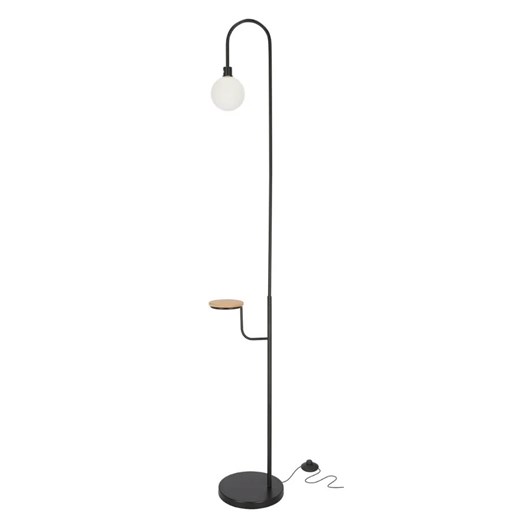 Wysoka lampa stojąca z półką - K209-Setroz ze sklepu Edinos.pl w kategorii Lampy podłogowe - zdjęcie 172226363