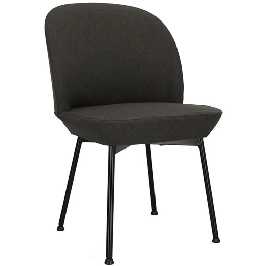 Ciemnoszare krzesło metalowe kuchenne - Zico 3X ze sklepu Edinos.pl w kategorii Krzesła - zdjęcie 172226414