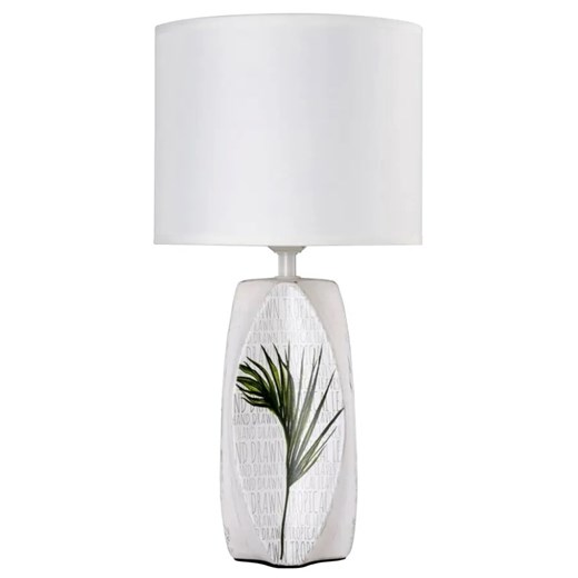 Biała lampa stołowa - K285-Cantrell ze sklepu Edinos.pl w kategorii Lampy stołowe - zdjęcie 172227132