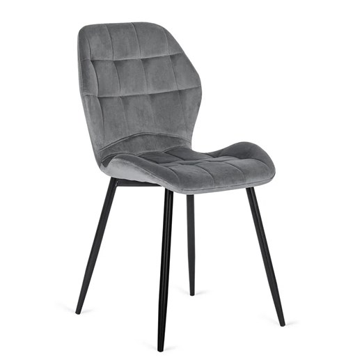 Szare tapicerowane krzesło do pokoju - Edro 3X Elior One Size Edinos.pl