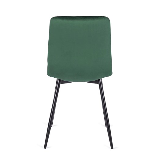 Zielone krzesło welurowe do salonu - Voro Elior One Size okazja Edinos.pl