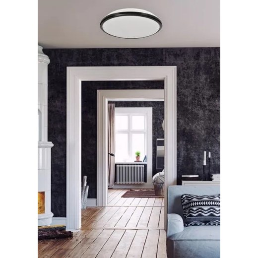 Czarny okrągły plafon - K329-Tere Lumes One Size Edinos.pl
