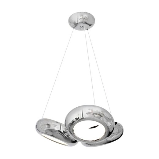 Potrójna chromowana lampa wisząca - K350 C9-P94 ze sklepu Edinos.pl w kategorii Lampy wiszące - zdjęcie 172227332