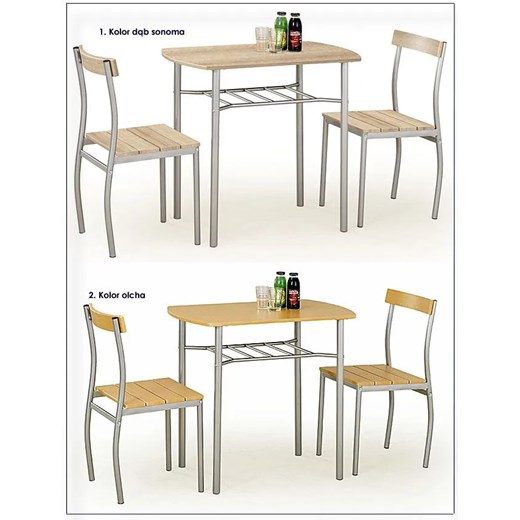 Stół z krzesłami Twiner - biały Profeos One Size Edinos.pl