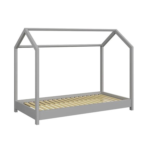 Szare łóżko dla chłopca typu domek 80x180 - Olaf Elior One Size Edinos.pl