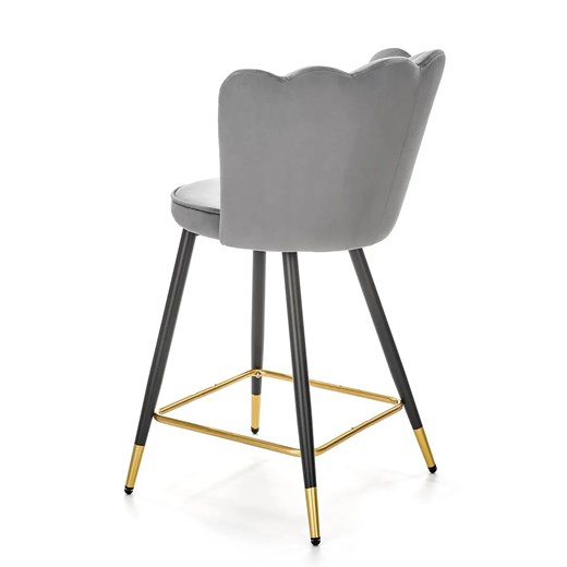Szary nowoczesny welurowy hoker glamour - Nevios Elior One Size Edinos.pl