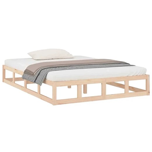 Podwójne Sosnowe Łóżko 140X200 K4-W71 ze sklepu Edinos.pl w kategorii Łóżka i materace - zdjęcie 172228402