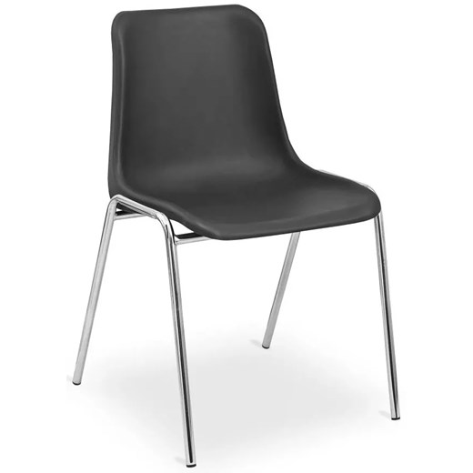 Czarne metalowe krzesło konferencyjne - Hisco 4X Elior One Size Edinos.pl