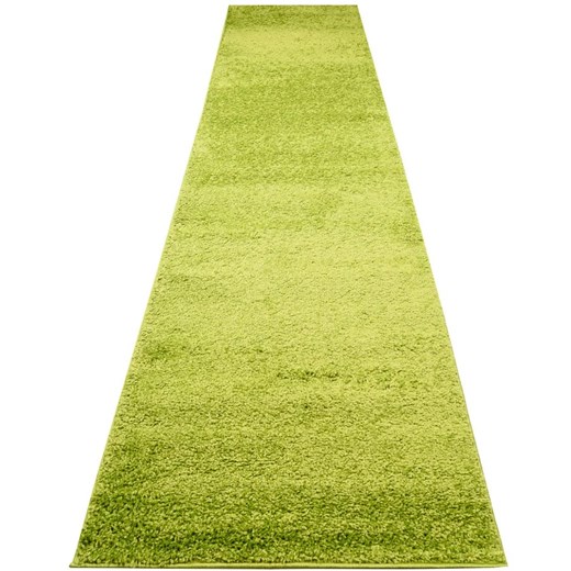 Zielony chodnik dywanowy shaggy na metry - Ular Profeos One Size Edinos.pl