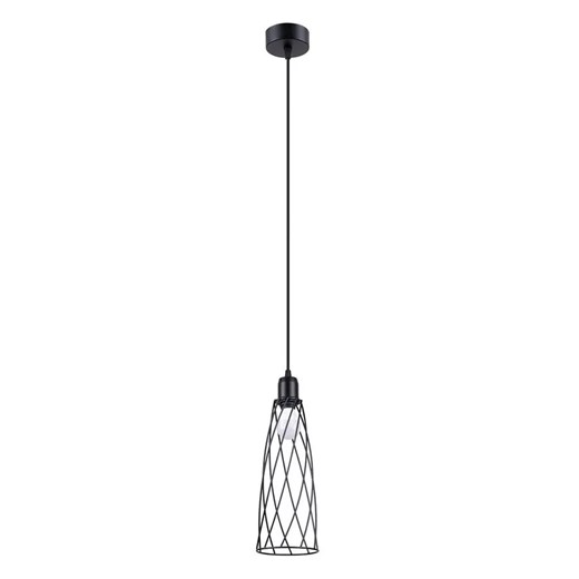 Czarna pojedyncza lampa wisząca druciana - A420 M4-Z67 ze sklepu Edinos.pl w kategorii Lampy wiszące - zdjęcie 172228754