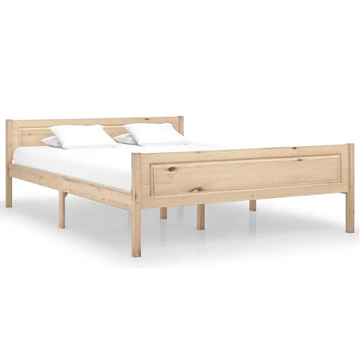 Małżeńskie łóżko z litego drewna sosny 160x200 - Siran 6X ze sklepu Edinos.pl w kategorii Łóżka i materace - zdjęcie 172229074