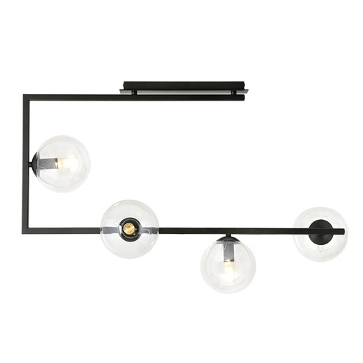 Loftowa lampa sufitowa z przezroczystymi kloszami  - D107-Emea ze sklepu Edinos.pl w kategorii Lampy wiszące - zdjęcie 172229250