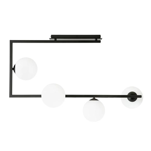 Nowoczesna lampa sufitowa z mlecznymi kloszami - D107 M0-N40 ze sklepu Edinos.pl w kategorii Lampy wiszące - zdjęcie 172229252