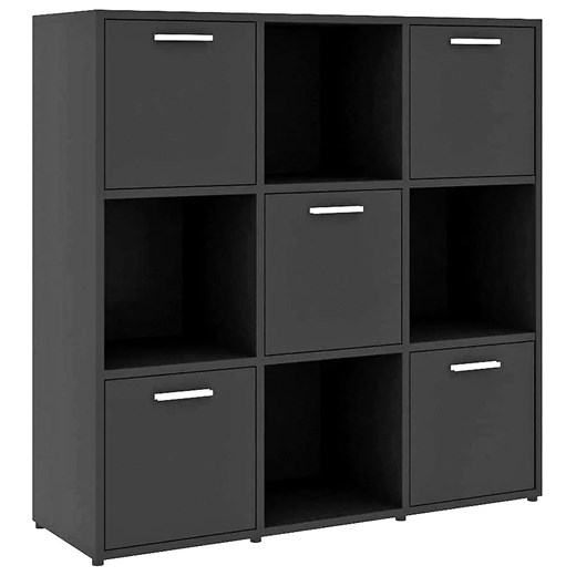 Czarny minimalistyczny regał - Nero 5X ze sklepu Edinos.pl w kategorii Regały i witryny - zdjęcie 172229274
