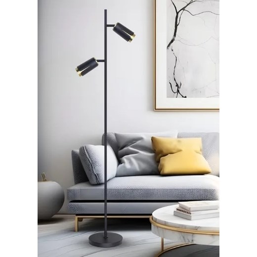 Czarna loftowa lampa podłogowa - K363-Fiosa Lumes One Size okazyjna cena Edinos.pl