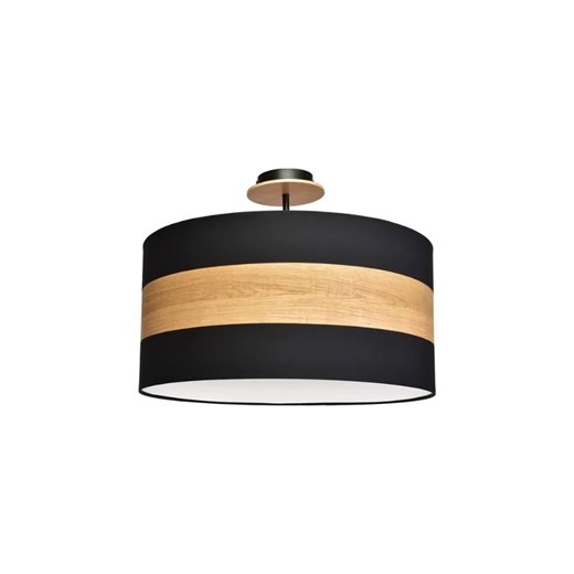 Czarno-drewniana lampa sufitowa - 4X K365 K6-N34 ze sklepu Edinos.pl w kategorii Lampy sufitowe - zdjęcie 172229494