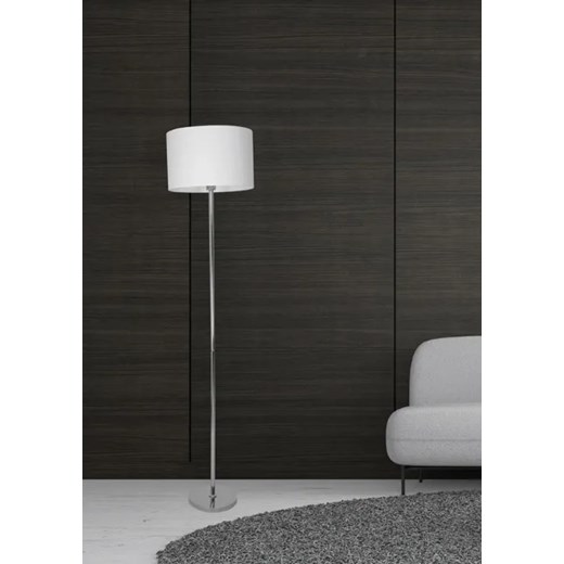 Biała lampa podłogowa z abażurem - K373-Sazu Lumes One Size Edinos.pl