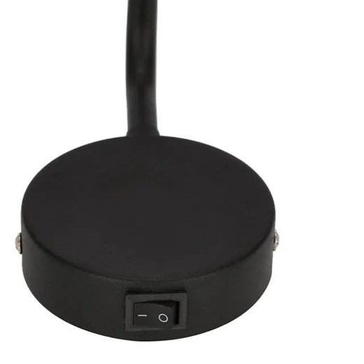 Czarno-złoty kinkiet ścienny z włącznikiem - V179-Kanoni Lumes One Size Edinos.pl