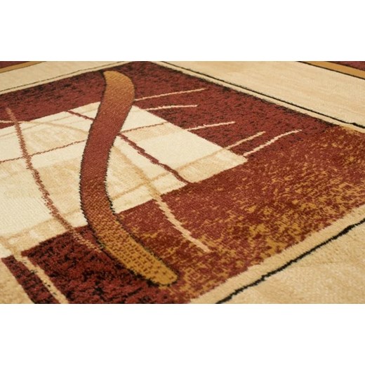 Wzorzysty brązowy dywan w klasycznym stylu - Fendy 10X Profeos One Size Edinos.pl