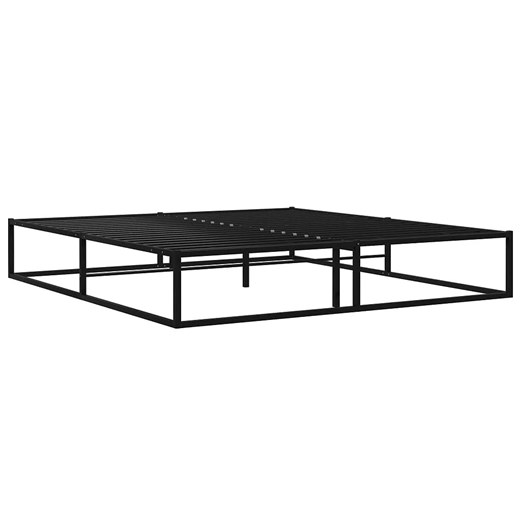 Czarne metalowe łózko loftowe 200x200 cm C5-M75 ze sklepu Edinos.pl w kategorii Łóżka i materace - zdjęcie 172230080