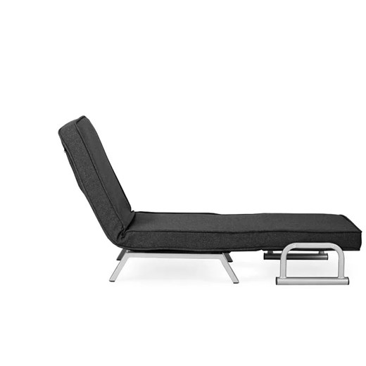 Czarny rozkładany fotel wypoczynkowy do salonu - Seto Elior One Size okazyjna cena Edinos.pl
