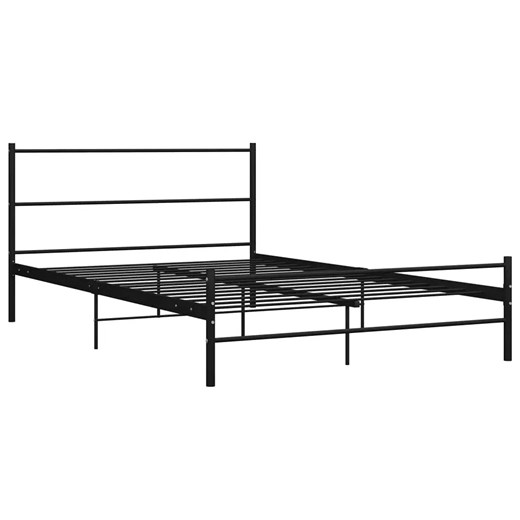 Czarne Dwuosobowe Łóżko Metalowe 160X200 Cm T2-D79 ze sklepu Edinos.pl w kategorii Łóżka i materace - zdjęcie 172230371