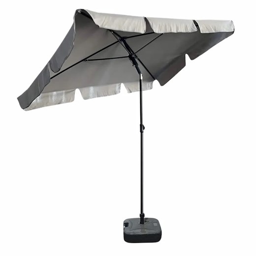 Jasnoszary prostokątny parasol - Toverio Elior One Size wyprzedaż Edinos.pl