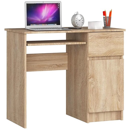 Biurko pod laptopa z półkami dąb sonoma - Strit 4X Elior One Size Edinos.pl